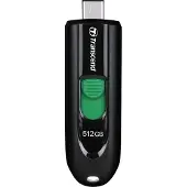 Transcend JetFlash 790 C, 512 GB, USB Type-C, 3.2 Gen 1 (3.1 Gen 1), Liuku, 9 g, Musta, Vihreä (TS512GJF790C)