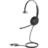 Yealink UH37 Mono Teams USB-C/A kuulokkeet, Langallinen, 20 - 20000 Hz, Toimisto/puhelukeskus, 96,5 g, Kuulokkeet, Musta (1308142)