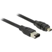DeLOCK - IEEE 1394 kaapeli - 6-PIN FireWire (han) - 4-PIN FireWire (han) - 3 m