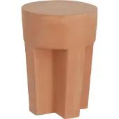 Kave Home Vilena-sivupöytä terrakotta ⌀ 33 cm