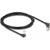 DeLOCK 80294, 2 m, Cat6a, S/FTP (S-STP), RJ-45, RJ-45, Musta