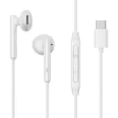Sign USB-C -sarjan puoliavoimet langalliset kuulokkeet - Valkoinen