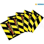 Herma 12918, Musta, Punainen, Keltainen, Suorakulmio, Irroitettava, Matta, 3 kpl, 5 arkkia