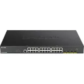 D-Link – DGS-1250-28XMP, 28-porttinen PoE-älykytkin, 10 Gbps, hallittu, 370 W, musta (DGS-1250-28XMP/E)