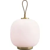 Louis Poulsen VL45 Radiohus kannettava lamppu Ø17,5 cm Brass-pale rose glass