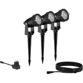 Philips Caper ulkokohdevalaisin 1,5 W, Maavalaistus ulkokäyttöön, musta, Alumiini, Muovi, IP44, Puutarha, II