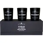 Victor Vaissier Héliotrope, La Forêt & Écarlate 3-Set Scented Candles, 210g