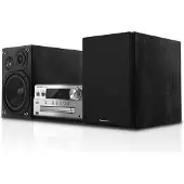 Panasonic SC-PMX94EG-S, Kodin mikroaudiojärjestelmä, Musta, Hopea, 120 W, 2-suuntainen, 14 cm, 19 cm