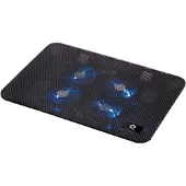 Conceptronic CNBCOOLPADL4F, 39,6 cm (15.6"), 4 kpl, 8 cm, Musta, Alumiini, USB