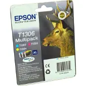 Epson T1306 DURABrite Ultra Stag -väriainekasetti, tri-colour multipack