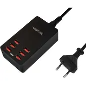 Logilink PA0139, Sisätila, AC, 5 V, Musta