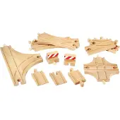 BRIO World - 33307 - Evolution Avance 11 Rails Box - Tarvike puiselle junaradalle - Valikoima kiskoja - alkaen 3