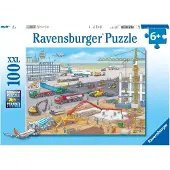 Ravensburger Construction at the Airport, 100 kpl, Ajoneuvot, 6 vuosi/vuosia