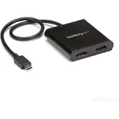 StarTech.com USB-C to Dual HDMI Adapter -adapteri, Musta