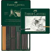 Faber-Castell Set Pitt Charcoal set tin of 24