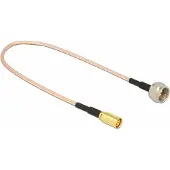 DeLOCK 0.25m F/SMB, 0,25 m, RG-316, F, SMB, Musta (13001)