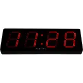 Nextime - Big D LED Kello 51 cm Musta