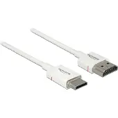 DeLOCK HDMI - Mini HDMI -kaapeli, jossa Ethernet, 4K, 1 m, valkoinen
