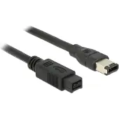 DeLOCK FireWire A/B, 2.0m, Uros/uros, Harmaa, 2 m (82596)