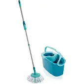 Leifheit Clean Twist Disc Mop, Moppi- ja ämpärisetti, Sininen, Yksi ämpäri, 1 kpl