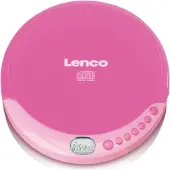 Lenco CD-011, 190 g, Vaaleanpunainen, Kannettava CD-soitin (CD-011PINK)