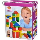 Eichhorn Coloured Wooden Blocks puupalikat rakennussarja