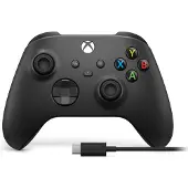 Microsoft Xbox Series Ohjain + USB-C Kaapeli Musta PC Xbox One ja Series