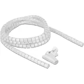 DeLOCK – Spiral Hose with Pull-in Tool 2.5 m x 15 mm white (18839)