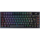 Asus ROG Azoth, Langallinen & langaton, USB + RF Wireless + Bluetooth, Mekaaninen, QWERTY, RGB LED, Musta (90MP0316-BKDA01)
