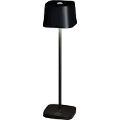 Konstsmide Capri Mini pöytävalaisin usb 2700K/3000K himmennettävä neliömusta