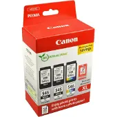 Canon PG-545XL / CL-546XL -mustekasettipakkaus, musta ja väri, 3 kpl