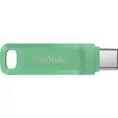 SanDisk 128GB Ultra Dual Drive Go, 3.2 Gen1 USB-C+A -muistitikku, jopa 400 MB/s, Absinthe Green/vihreä