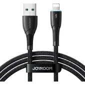 JOYROOM Starry Series SA32-AL3 3A USB-A / Lightning -kaapeli 1m - musta