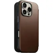 Nomad NM01679585, Folio-kotelo, Apple, iPhone 16 Pro, 16 cm (6.3"), Ruskea