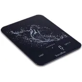Terraillon Aqua Resist -keittiövaaka, 8 kg, 1 g, musta lasi
