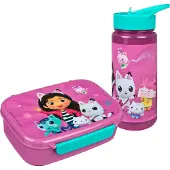 Gabby's Dollhouse Gabby's Dollhuse Lunch Box And Water Bottle Set - Purple - ONE SIZE