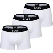 BOSS for man. 50544263 Pack 3 Boxers One Logo white (L), Homewear, Cotton