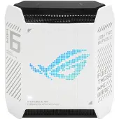 Asus ROG Rapture GT6 -mesh WiFi -järjestelmä, Wi-Fi 6, AX10000, Tri-band, 2,5G WAN -portilla, Moonlight White