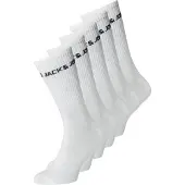 Jack & Jones Jacbasic Logo Tennis Sock 5 Pack Noos - White - ONE SIZE