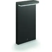 Philips Bustan pylväsvalaisin 3,8W, Seinävalaistus ulkotiloihin, Antrasiitti, Metalli, IP44, Patio, Puutarha, I