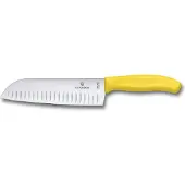 Victorinox Swiss Classic Santoku-veitsi, 17 cm, keltainen