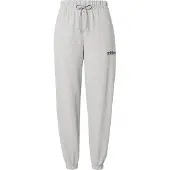 Adidas Urheiluhousut 'ESSENTIALS LINEAR FRENCH TERRY CUFFED' meleerattu harmaa / musta