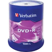 Verbatim DVD+R 4,7GB/120min, 16x, spindle, 100kpl