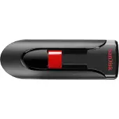 SanDisk Cruzer Glide USB 2.0 256 Gt -muistitikku, musta/punainen
