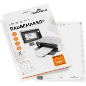 Durable Badge insert 60x90 mm, Valkoinen, 9 cm, 6 cm, 12 kpl (145602)
