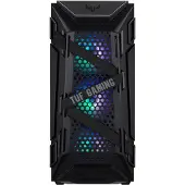 Asus TUF Gaming GT301-miditornikotelo ikkunalla, RGB-valaistuksella, musta