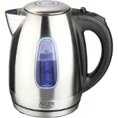 Adler AD1223 -vedenkeitin, 1,7 l, 2200 W, ruostumaton teräs