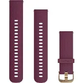Garmin PIKAKIINNITTEISET HIHNAT (20 MM), VIININPUNAINEN JA KULTAISET KIINNITYSOSAT (010-12691-05)
