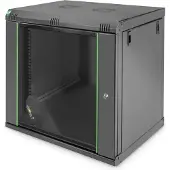 Digitus 12U WALL MOUNTING CABINET, DYNAMIC 611X600X450 MM, COLOR BLACK (RAL 9005) (DN-19 12-U-EC-SW)
