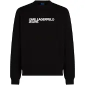 Karl lagerfeld JEANS Collegepaita musta / valkoinen